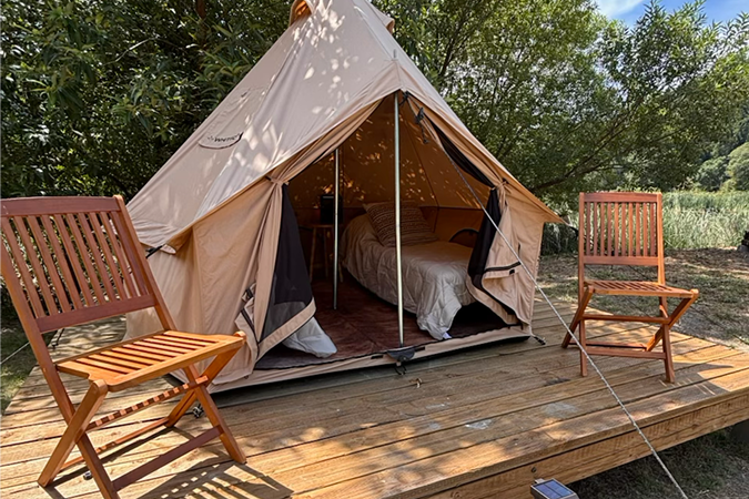 Glamping tent