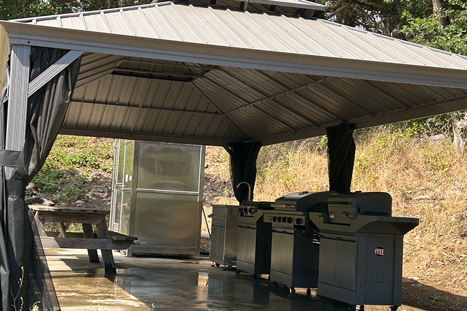 BBQ pit patio